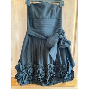 🧺Night Way Collections NWT Dillards Detailed Black Cocktail Dress | Size 14